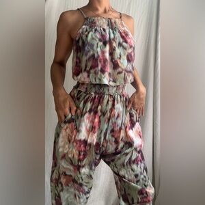 Set of smocked Pants and top NWOT